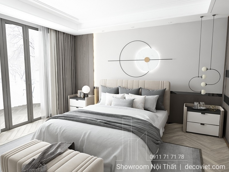 Giường Bọc Nệm Cao Cấp 83T