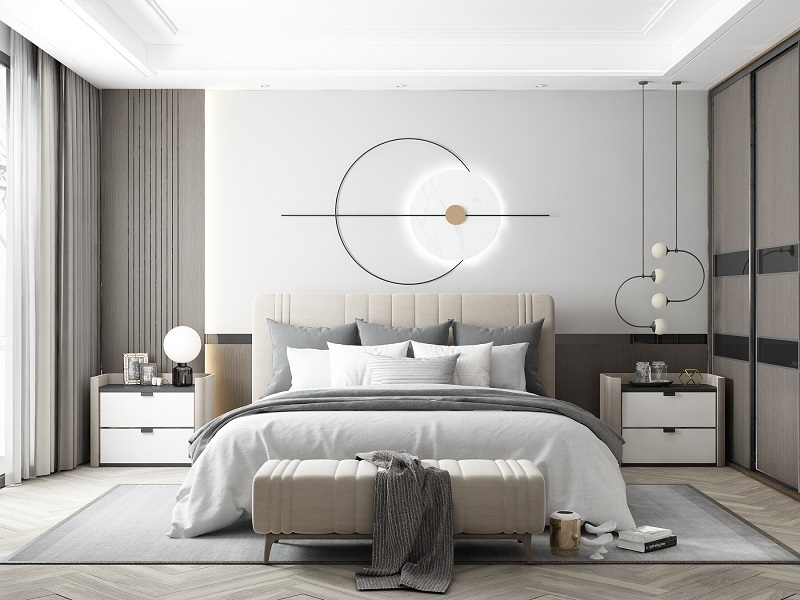 Giường Bọc Nệm Cao Cấp 83T