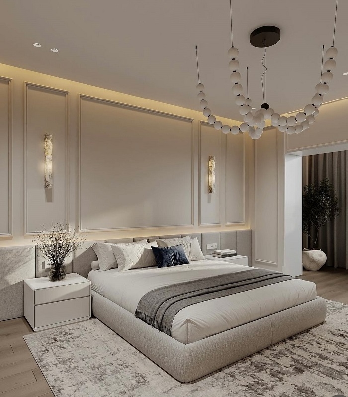 Giường Bọc Vải Sang Trọng 137T