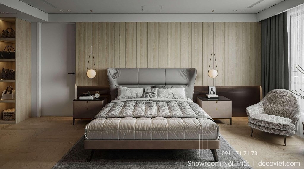 Giường Ngủ Bọc Da 86T