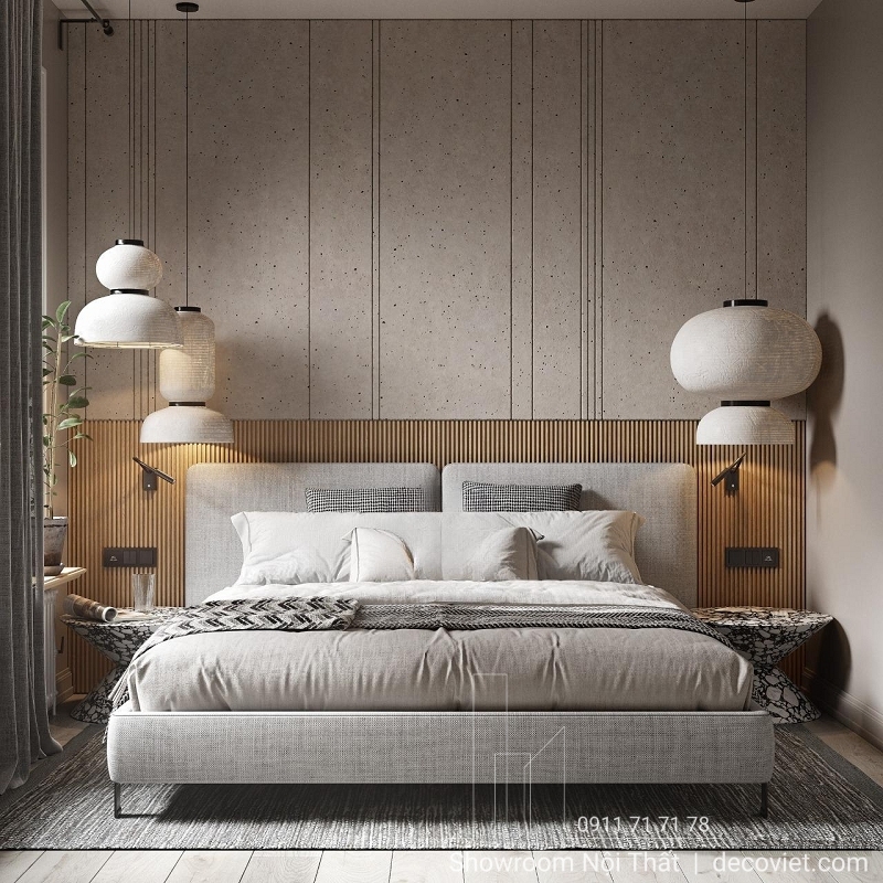 Giường Ngủ Bọc Vải 81T