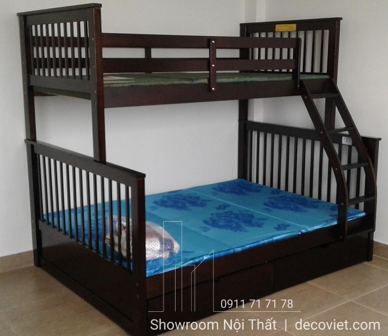 Giường Tầng Cho Bé 401T – Nâu