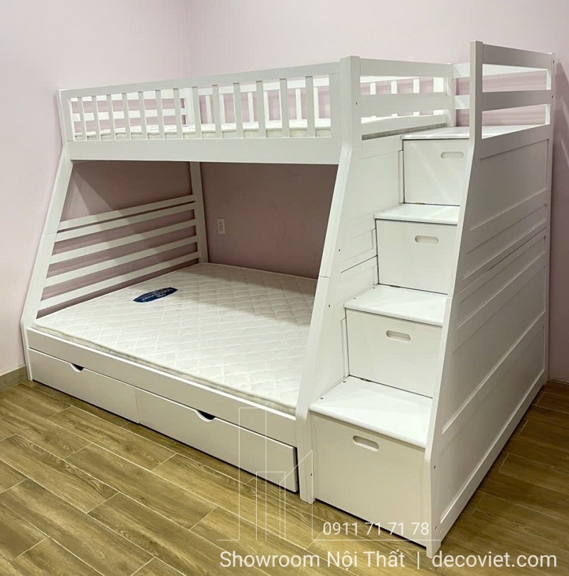 Giường Tầng 402T – Trắng