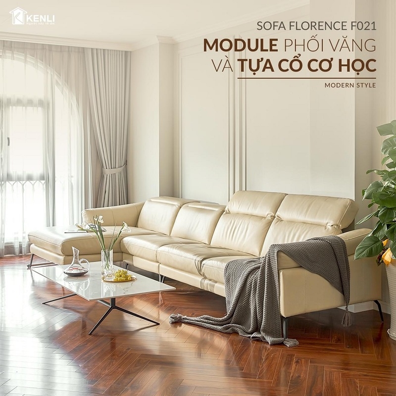 Sofa Da Bò Thật 577T