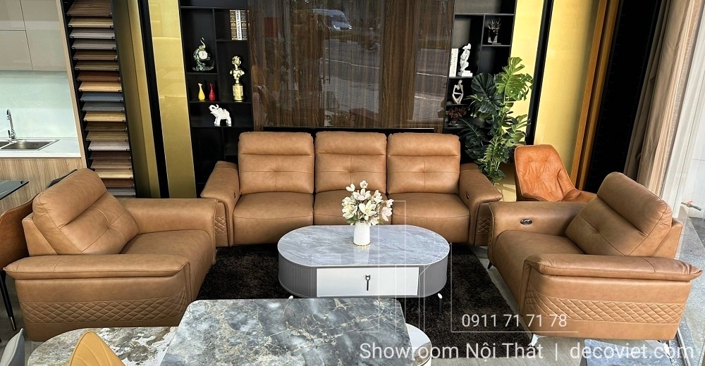 Sofa Da Bò Thật Chỉnh Điện 795T