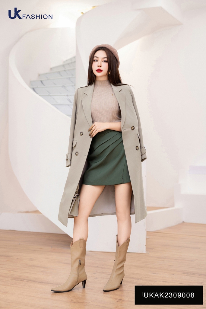 Áo Măng Tô Dáng Dài Thiết Kế Sang Trọng, Lịch Sự UKAK2309008