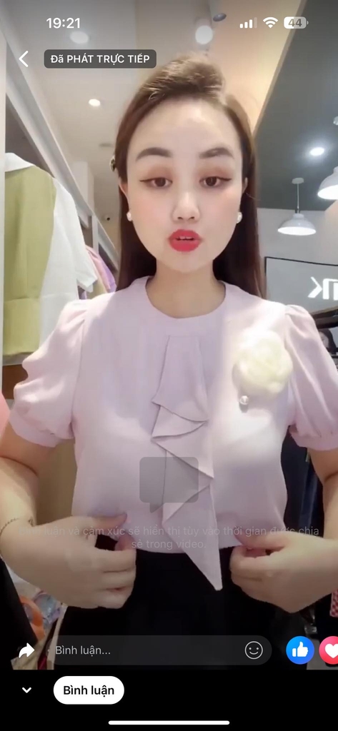 NK Fashion Áo Sơ Mi Cổ Tàu Bèo Tay Cộc Trẻ Trung, Thanh Lịch Nữ Tính NKSM2403001