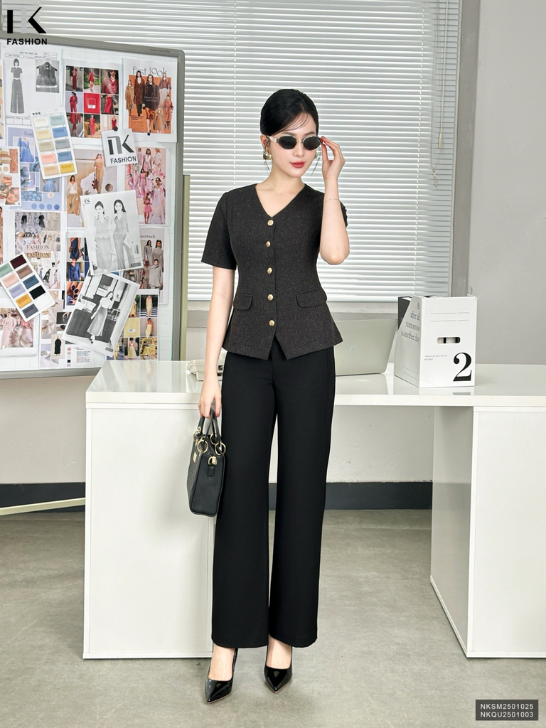 Quần Diễu Dọc Thời Trang, Sang Trọng, Cao Cấp, Chất Vải Mềm, Đứng Form NKQU2501003 ( Không bao gồm SM/PK)