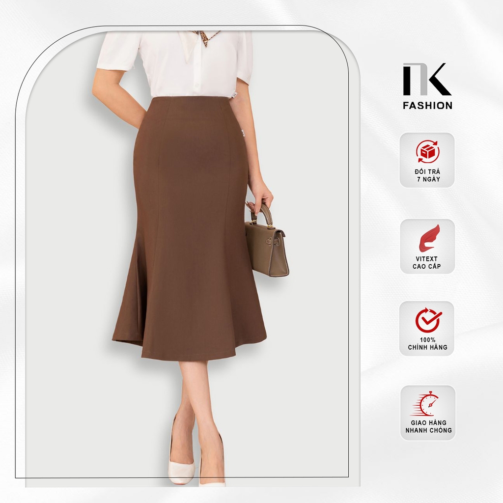 NK Fashion Chân Váy Đuôi Cá Dài NKCV2305001
