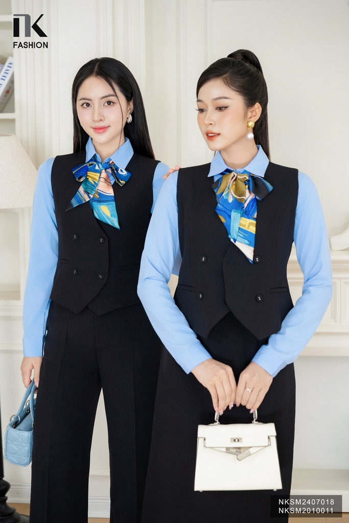 Áo ghile 7 mảnh cơi túi sang xin hợp thu NKSM2407018