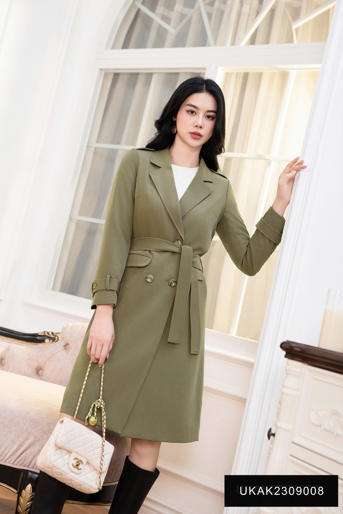 Áo Măng Tô Dáng Dài Thiết Kế Sang Trọng, Lịch Sự UKAK2309008