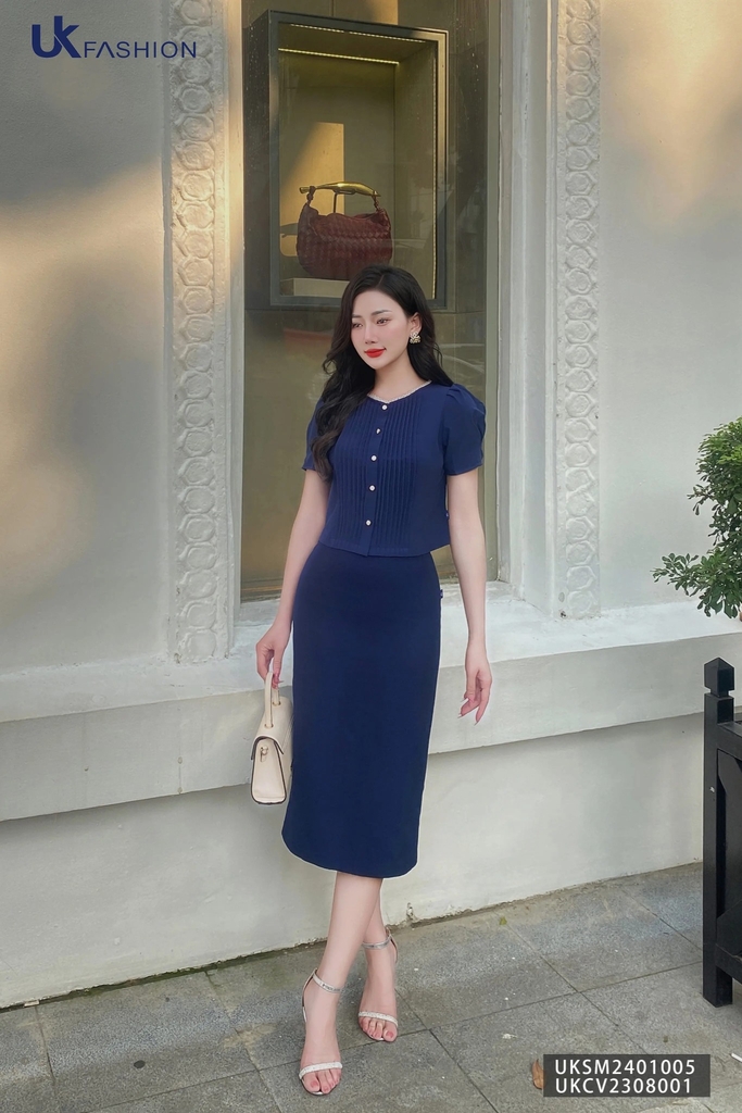 Chân Váy Bút Chì Dáng Dài UKCV2308001 NK Fashion Công Sở Nữ Đẹp, Hack Dáng, Trendy, Thiết Kế Hàn Quốc, Chất Vải Thoáng