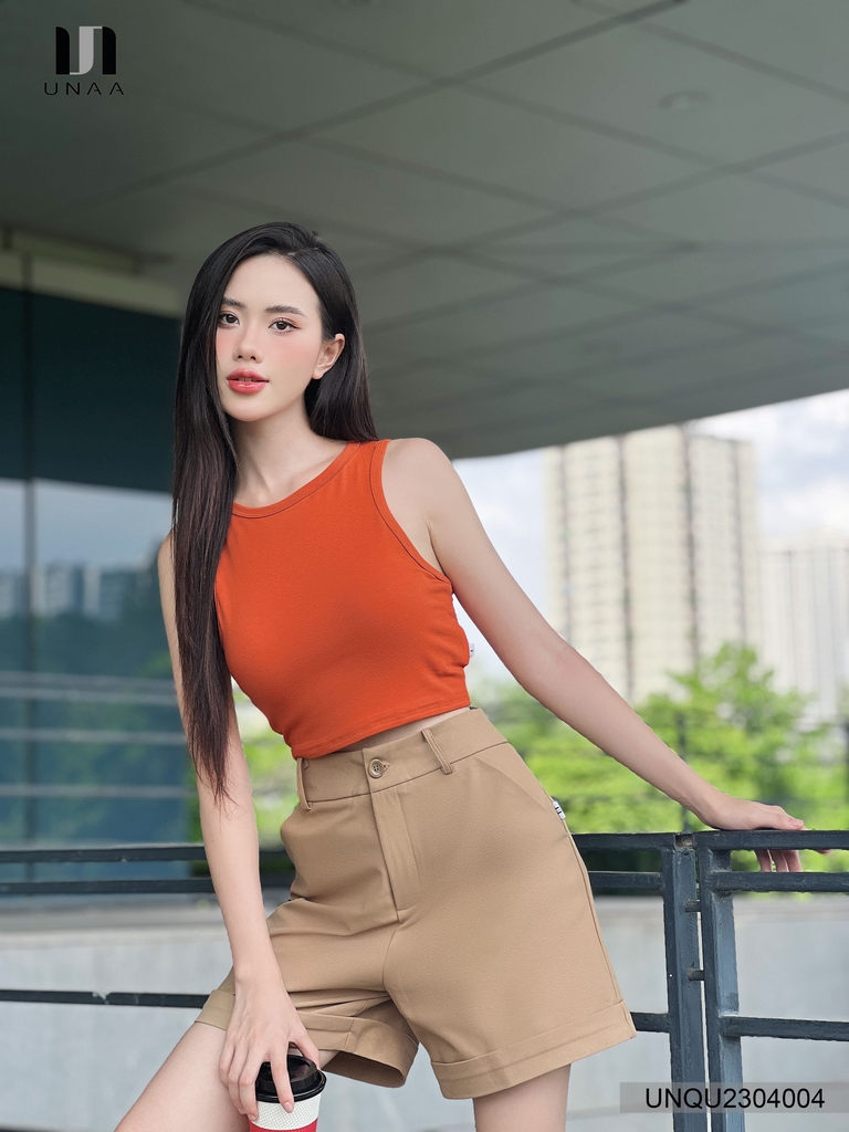 Quần Sooc 2 Túi Chéo Công Sở Đi Học Form Xinh Tôn Dáng UNQU2304004