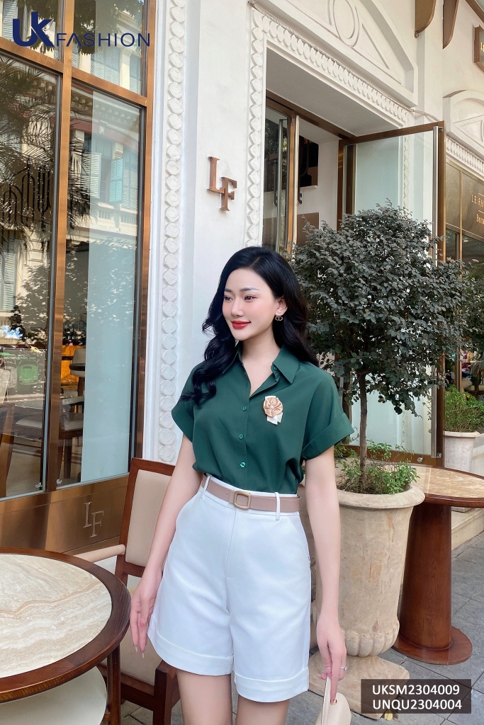 Quần Sooc 2 Túi Chéo Công Sở Đi Học Form Xinh Tôn Dáng UNQU2304004