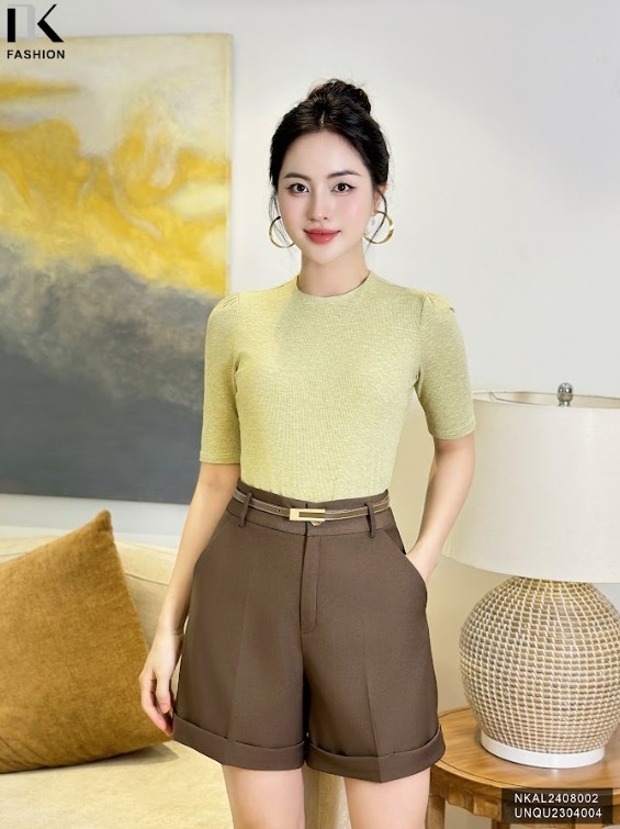 Quần Sooc 2 Túi Chéo Công Sở Đi Học Form Xinh Tôn Dáng UNQU2304004