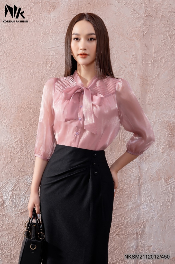 Chân Váy Bút Chì Ba Cúc Basic NKCV2201006