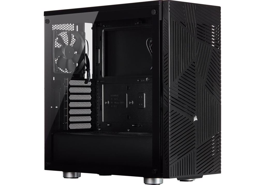 Case Corsair 275R Airflow Tempered Glass (CC-9011181-WW) (Đen) Sẵn 3 Fan Led