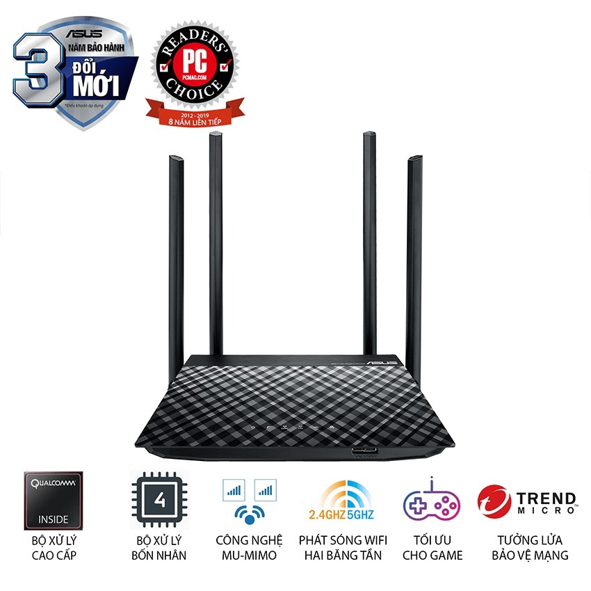 Router wifi ASUS RT-AC1300UHP Wireless AC1300