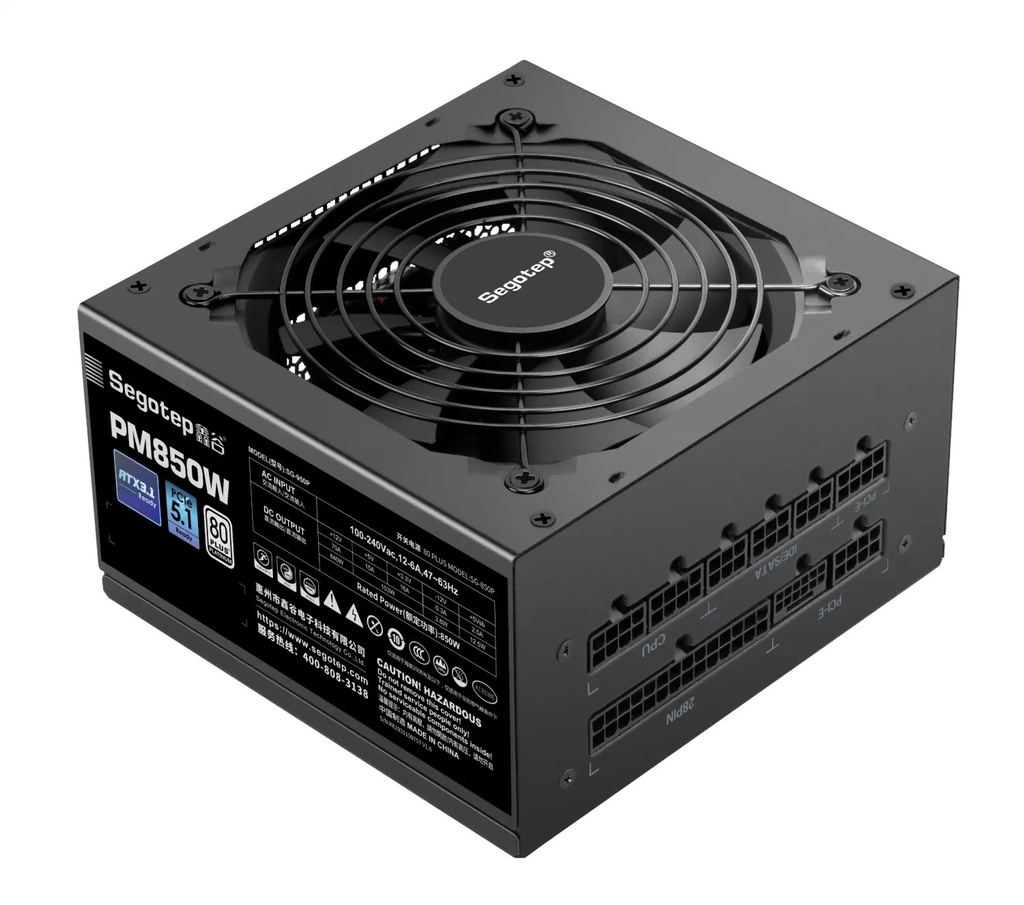 Nguồn SEGOTEP PM850W 80 PLUS PLATINUM PCIE 5.1 ATX 3.1