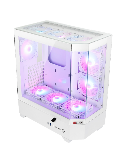 Thùng máy Magic Vila Ultra - Trắng | E-ATX sẵn 3 Fan