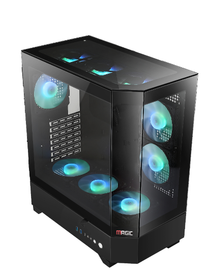Thùng máy Magic Vila Ultra - Đen | E-ATX sẵn 3 Fan