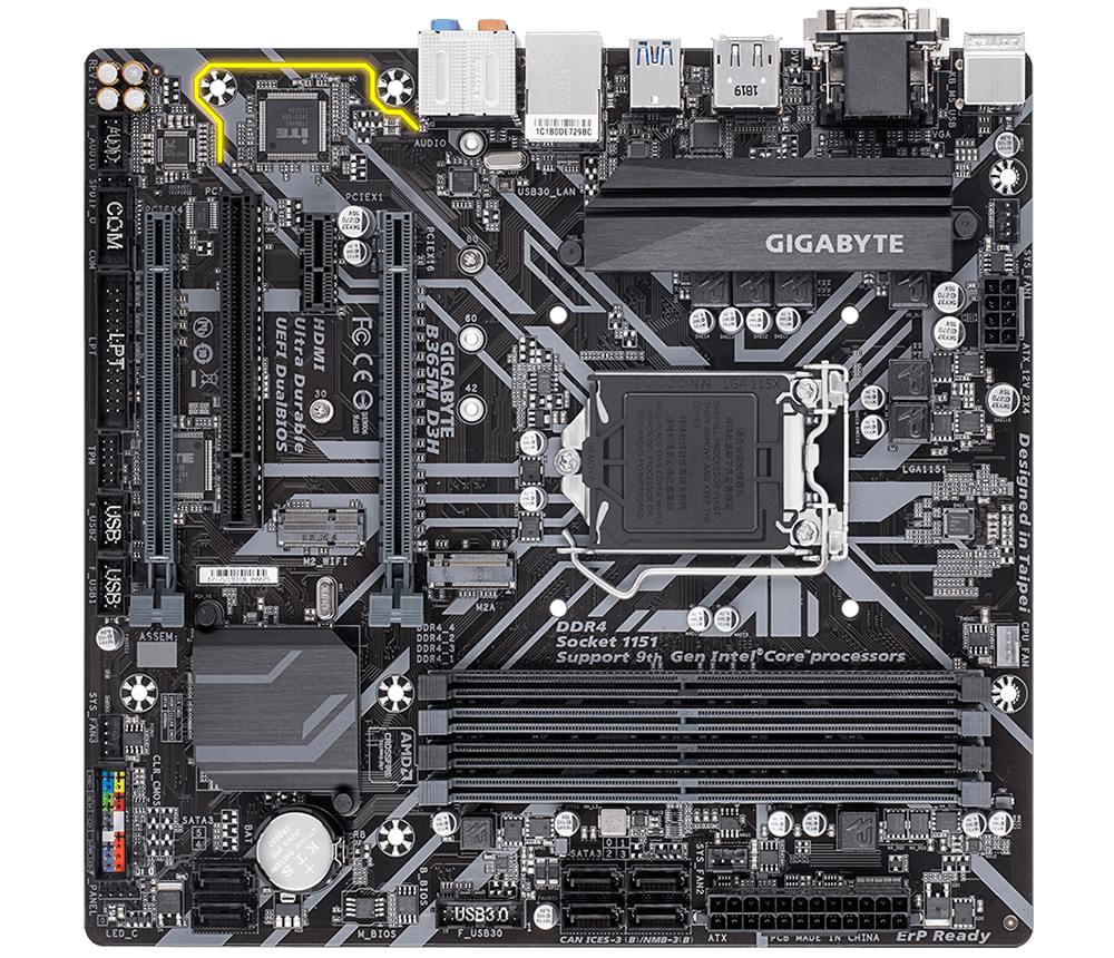 Mainboard GIGABYTE B365M D3H