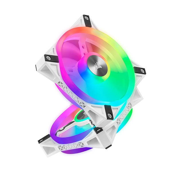 Bộ 2 Fan140mm Corsair QL140 WHITE PRO RGB LED CO-9050106-WW