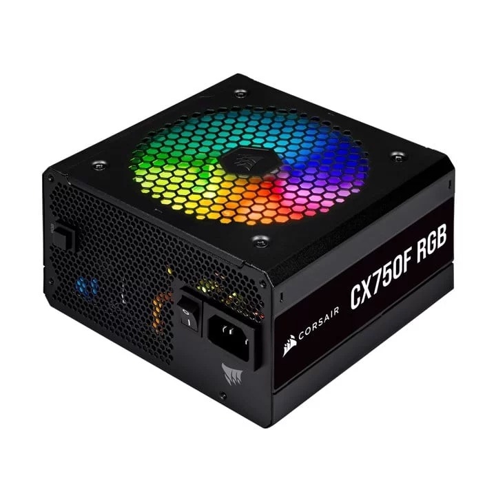 Nguồn Corsair CX750F RGB Black 80 Plus Bronze - Full Modul - CP-9020218-NA