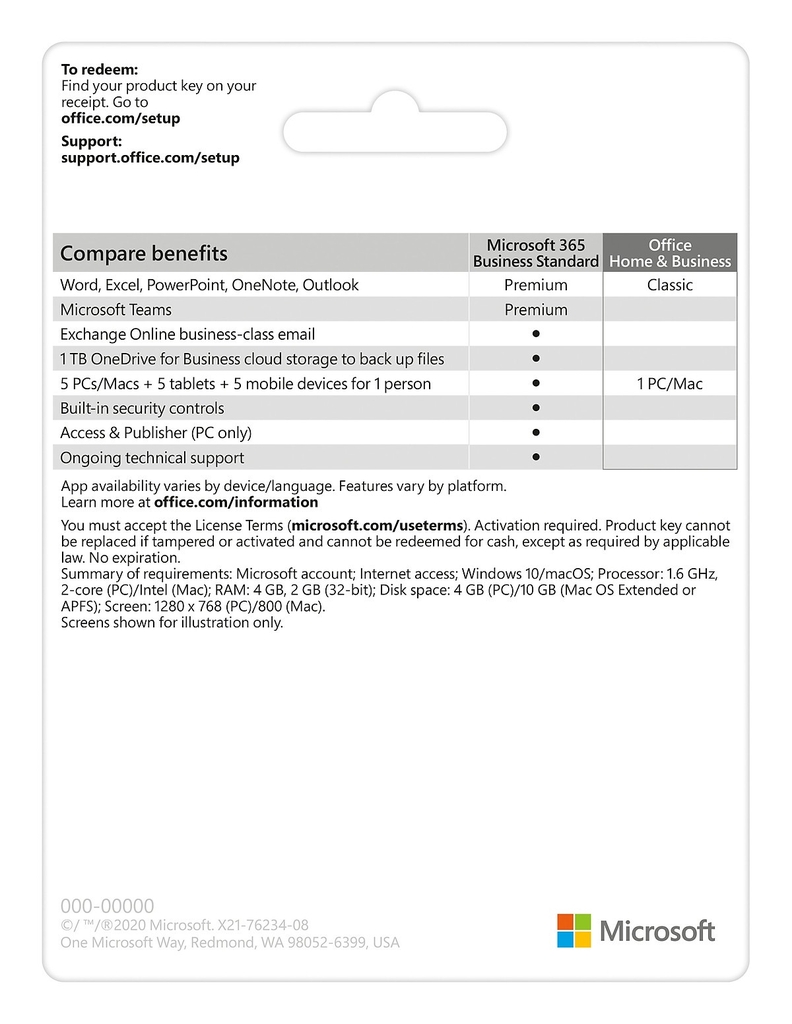 Office Home and Business 2019 English APAC EM Medialess (T5D-03302)