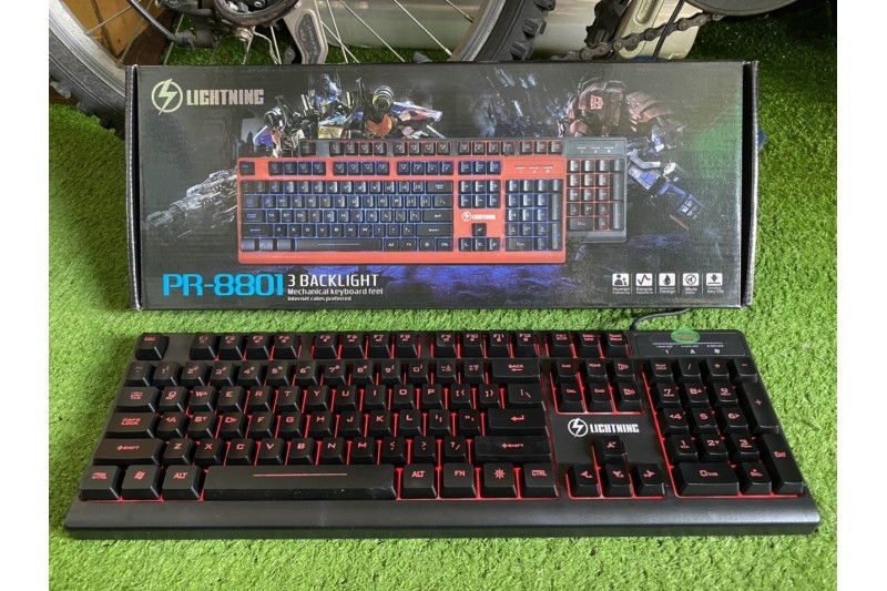 Bàn Phím Giả Cơ Lightning PR-8801 Gaming Led (Đen)