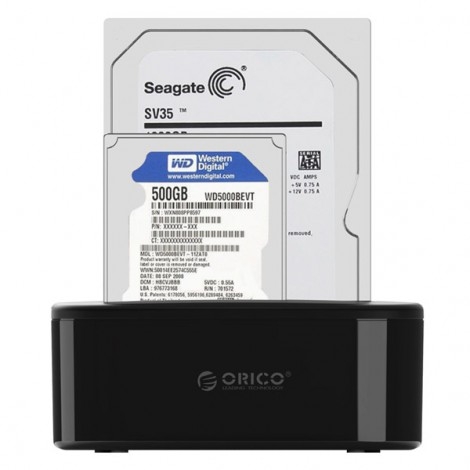 Đế đựng ổ cứng SSD/HDD (Docking) ORICO 6218US3 SATA 3 USB 3.0 - Tốc độ 5Gbps