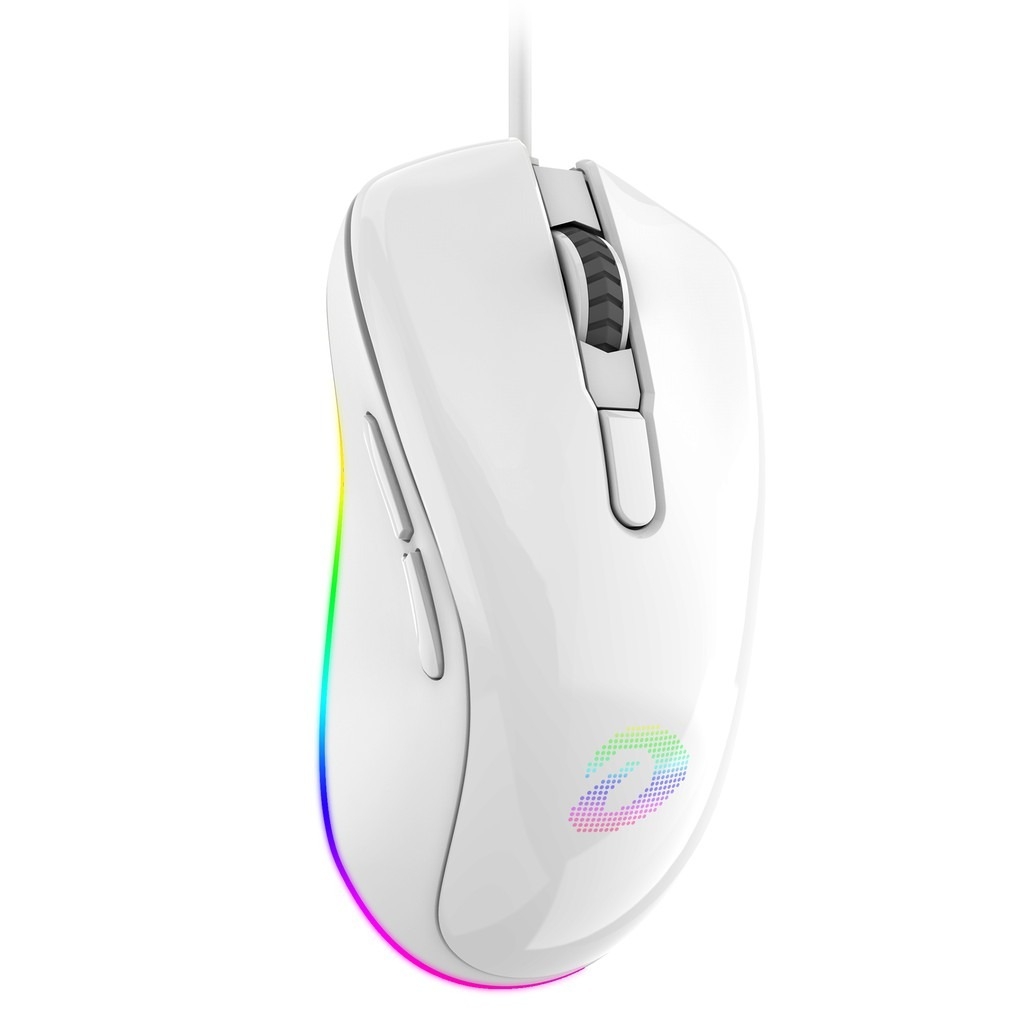 Chuột Gaming DareU EM908 WHITE (ARTIC/ Led RGB/ Bravo Sensor)