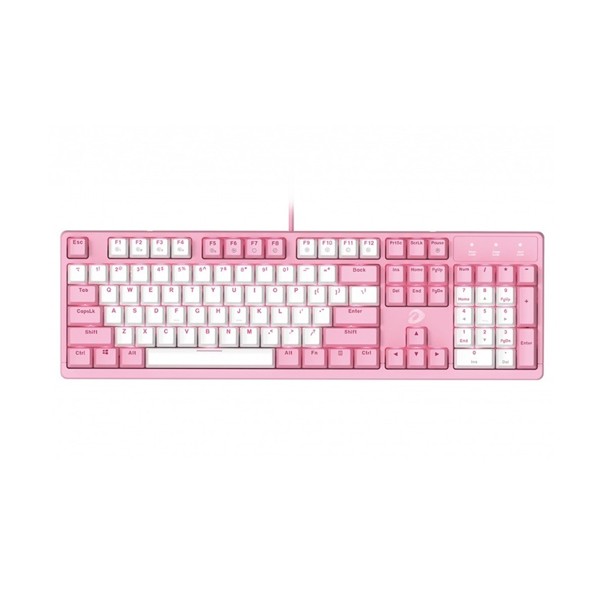 Bàn phím cơ Gaming DAREU EK1280s PINK-WHITE 104KEY
