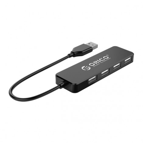 Bộ chia USB HUB 4 cổng USB 2.0 Orico FL01-BK