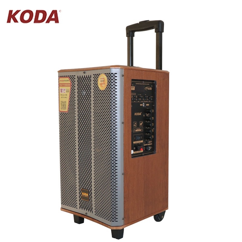 Loa kéo di động Koda KD-805 180W Vỏ gỗ (Kèm 2 MIC không dây)