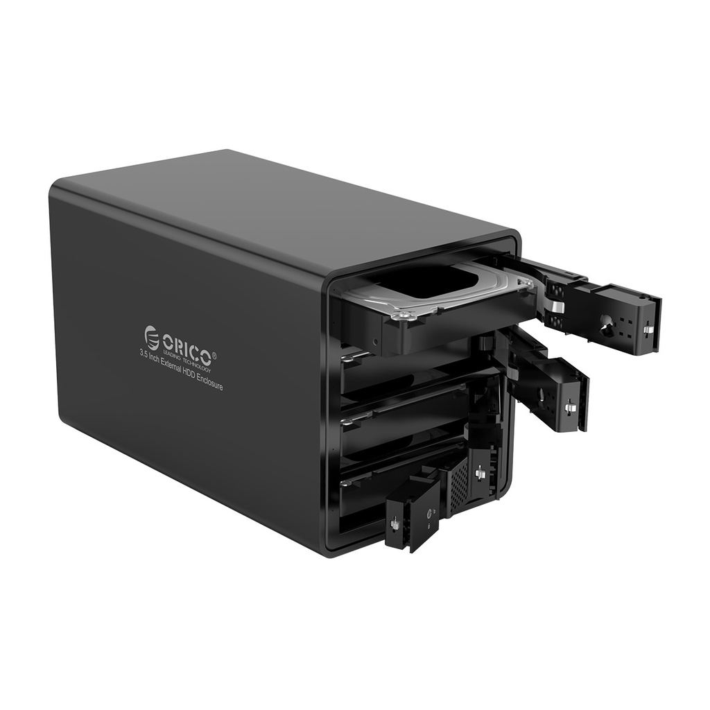 Hộp đựng ổ cứng nhiều khe cắm HDD Box Orico 9548U3-BK SATA 3 USB 3.0 Type B - Tốc độ 5Gbps.