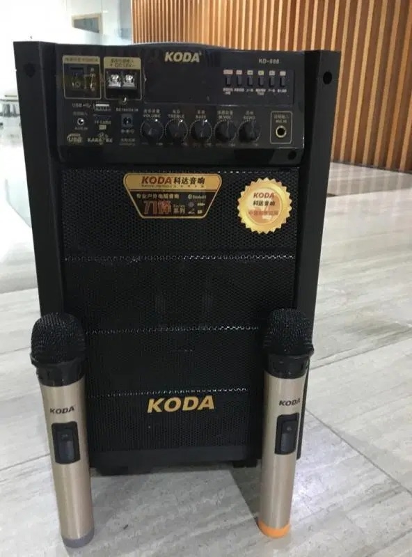 Loa kéo di động vỏ gỗ 160W Koda KD-808 (kèm 1 mic)