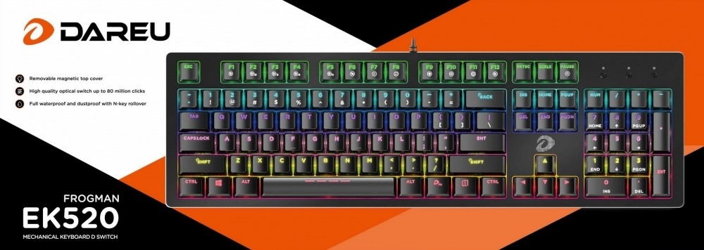 Bàn phím cơ quang học DAREU EK520 - Dare-U D Switch