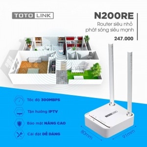 ​​​​​​​ Router Wi-Fi N200RE - Mini chuẩn N 300Mbps