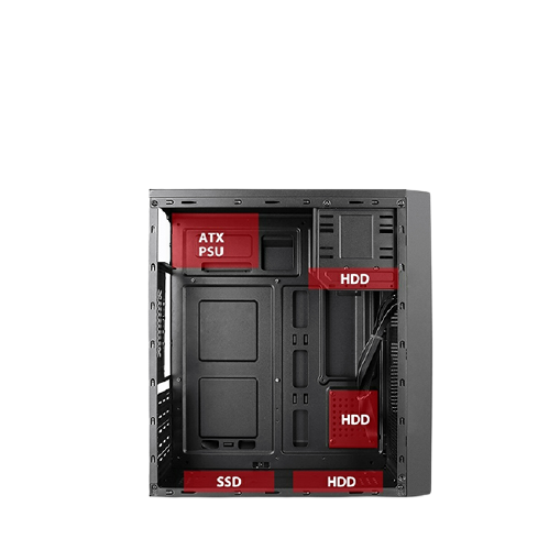 Vỏ nguồn máy tính VSP 3709A không FAN