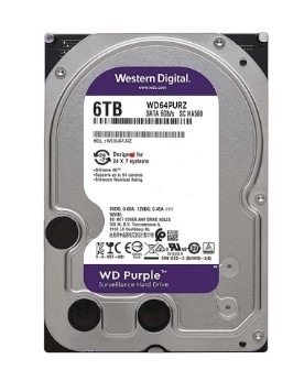 HDD WD Purple 6TB 3.5 inch SATA III 256MB Cache 5400RPM WD64PURZ