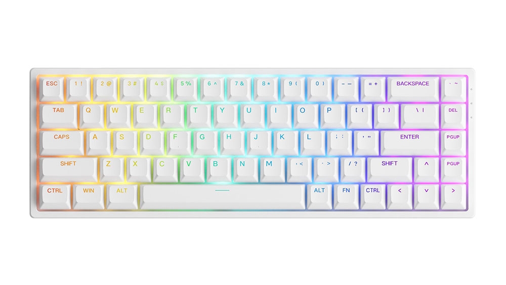 Bàn phím AKKO 3068 v2 RGB – Black/White (Foam tiêu âm / Hotswap / AKKO CS Jelly switch)