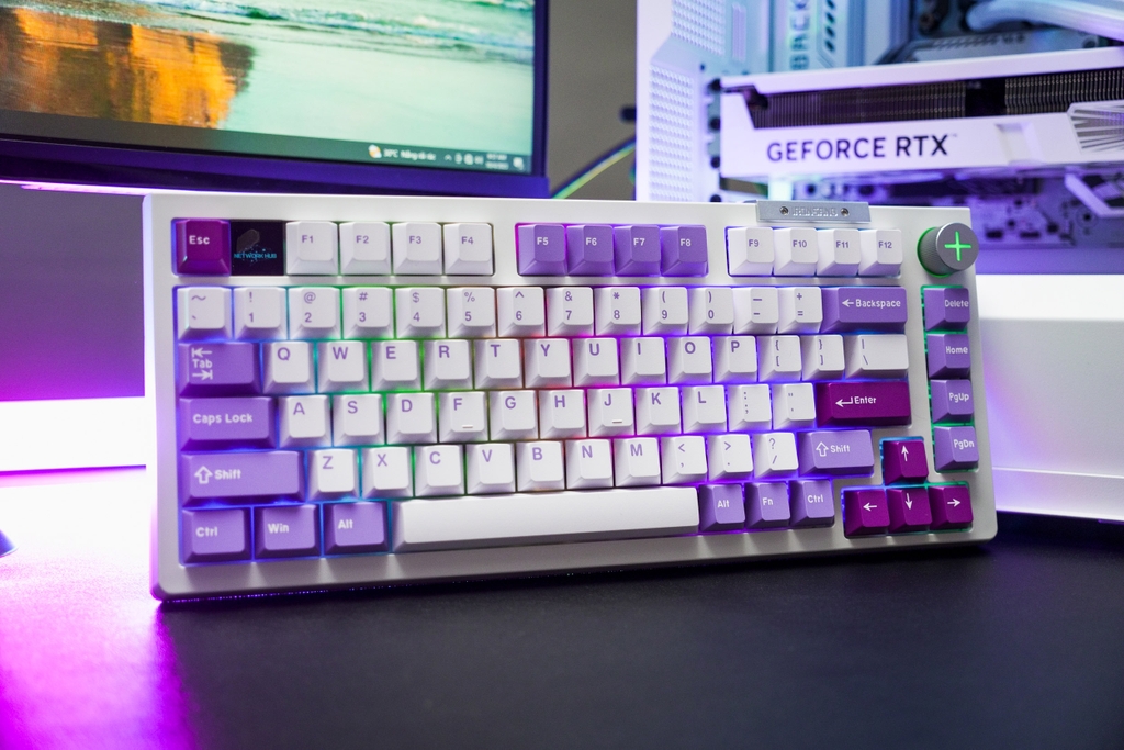 Bàn phím Darmoshark TOP 75 Black/White | Wireless - RGB