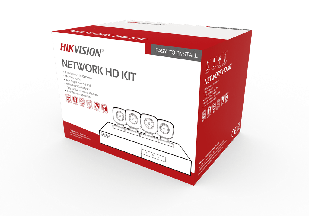 Bộ Kit 4 Camera IP HD1080P HIKVISION NK42E0H-L