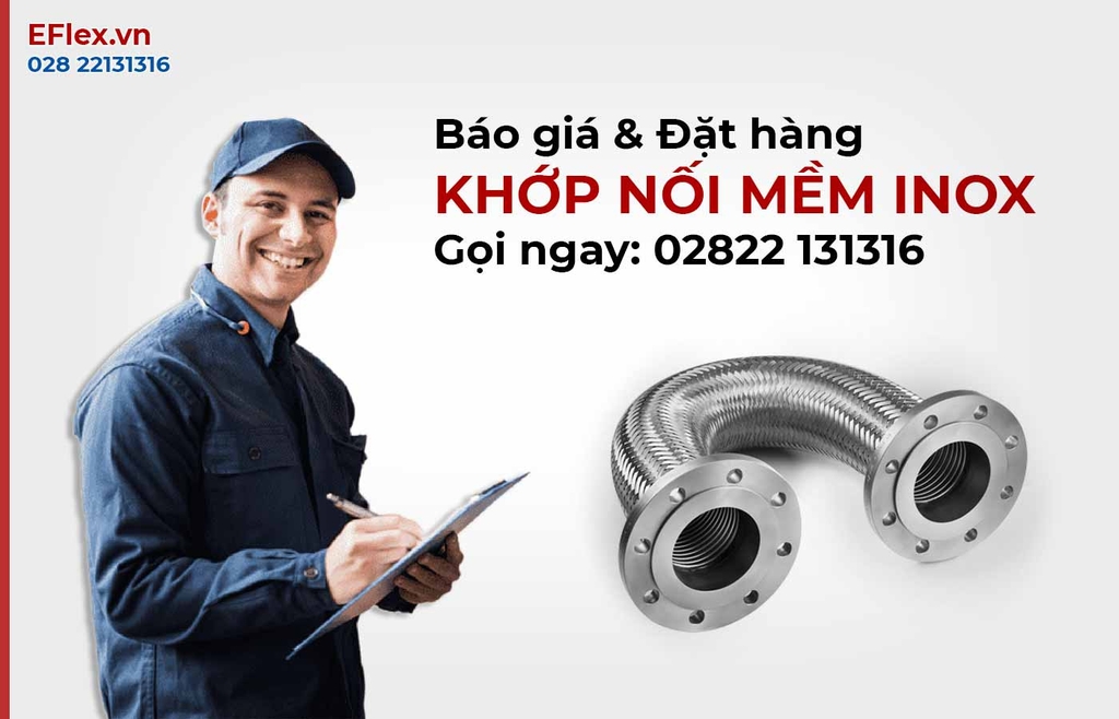 Bảng báo giá khớp nối mềm Inox nối bích mới nhất