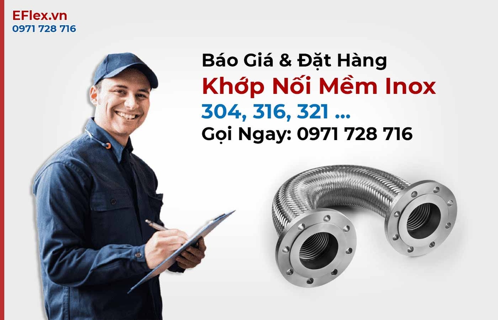 Bảng Báo Giá Khớp Nối Mềm Inox 304, 316, 321.. Các Loại Mới Nhất