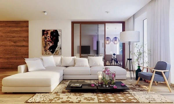 Phối nội thất sofa và các nội thất khác