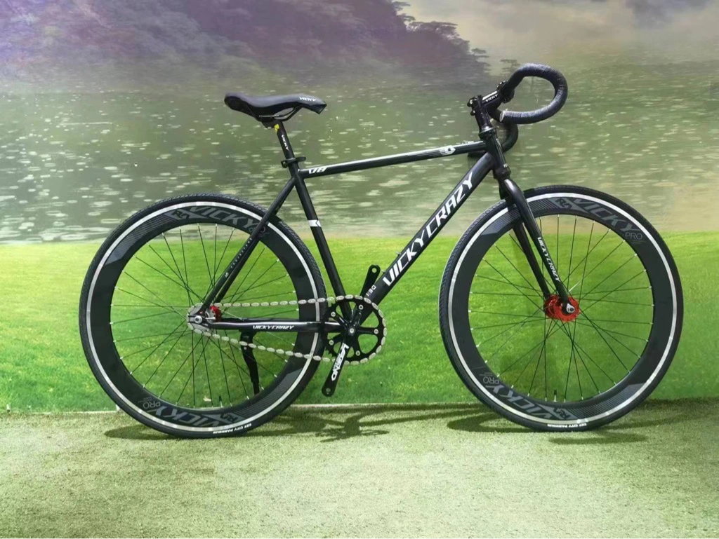 Xe đạp Fixed Gear Vicky Crazy V8 - Đen