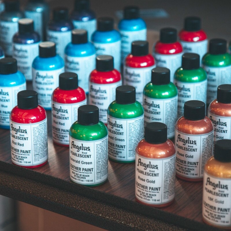 Màu vẽ da, vải Angelus Leather Paint Pearlescent 118ml (4Oz)