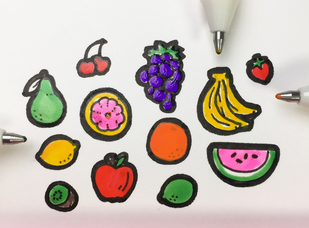 Bút bi Gel mực nổi 3D, bóng sáng để vẽ trang trí Sakura Gelly Roll Glaze - Ngòi 0.6mm